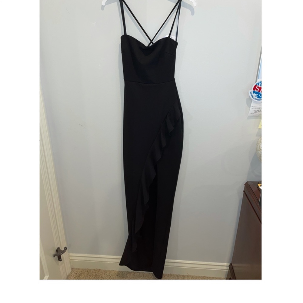 Black Windsor Formal Dress With Slit